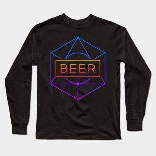 BEER – Trippy Retro Sacred Geometry Long Sleeve T-Shirt